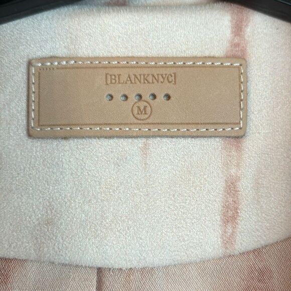 BLANK NYC WOMEN MOTO JACKET TIE DYE BLUSH FAUX BLUSH SUEDE SOFT COAT MEDIUM EUC! - Picture 10 of 15